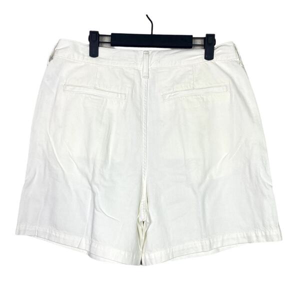 NWT Madewell High Rise 90s Pleated Cotton Jean Shorts Slash Pockets 31 White - Picture 4 of 15